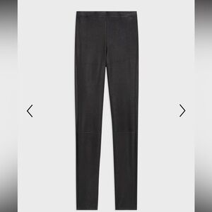 Theory Bristol Black High-Waist Legging in Leather 0